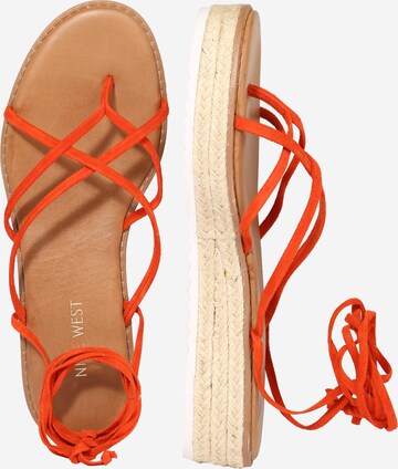 Nine West T-Bar Sandals 'CANDID2' in Orange