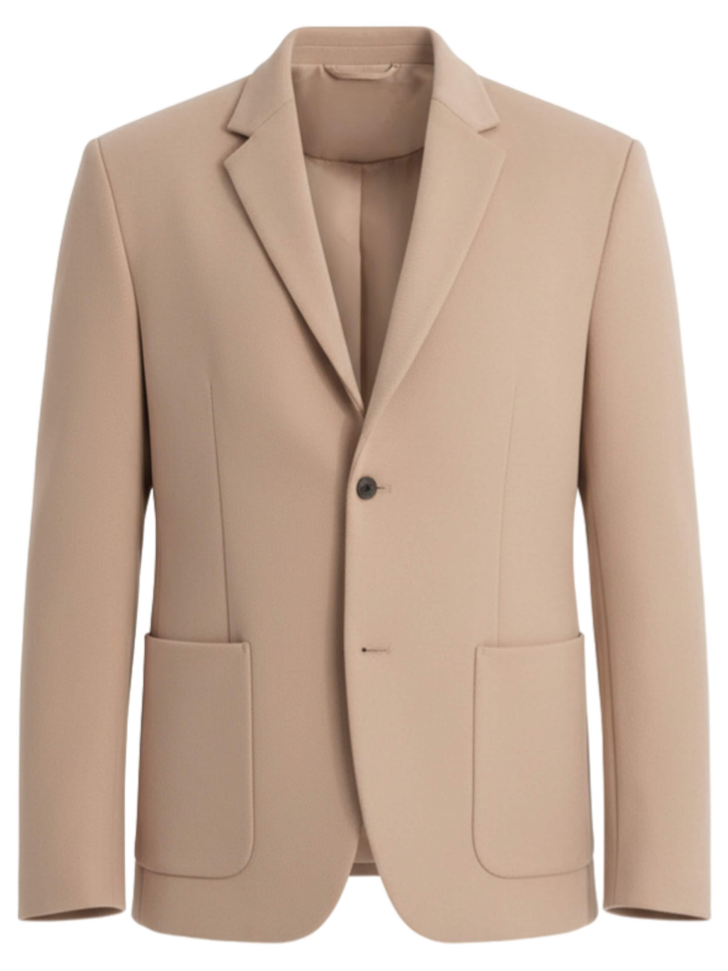 Coupe regular Veste de costume Ombre en marron : devant