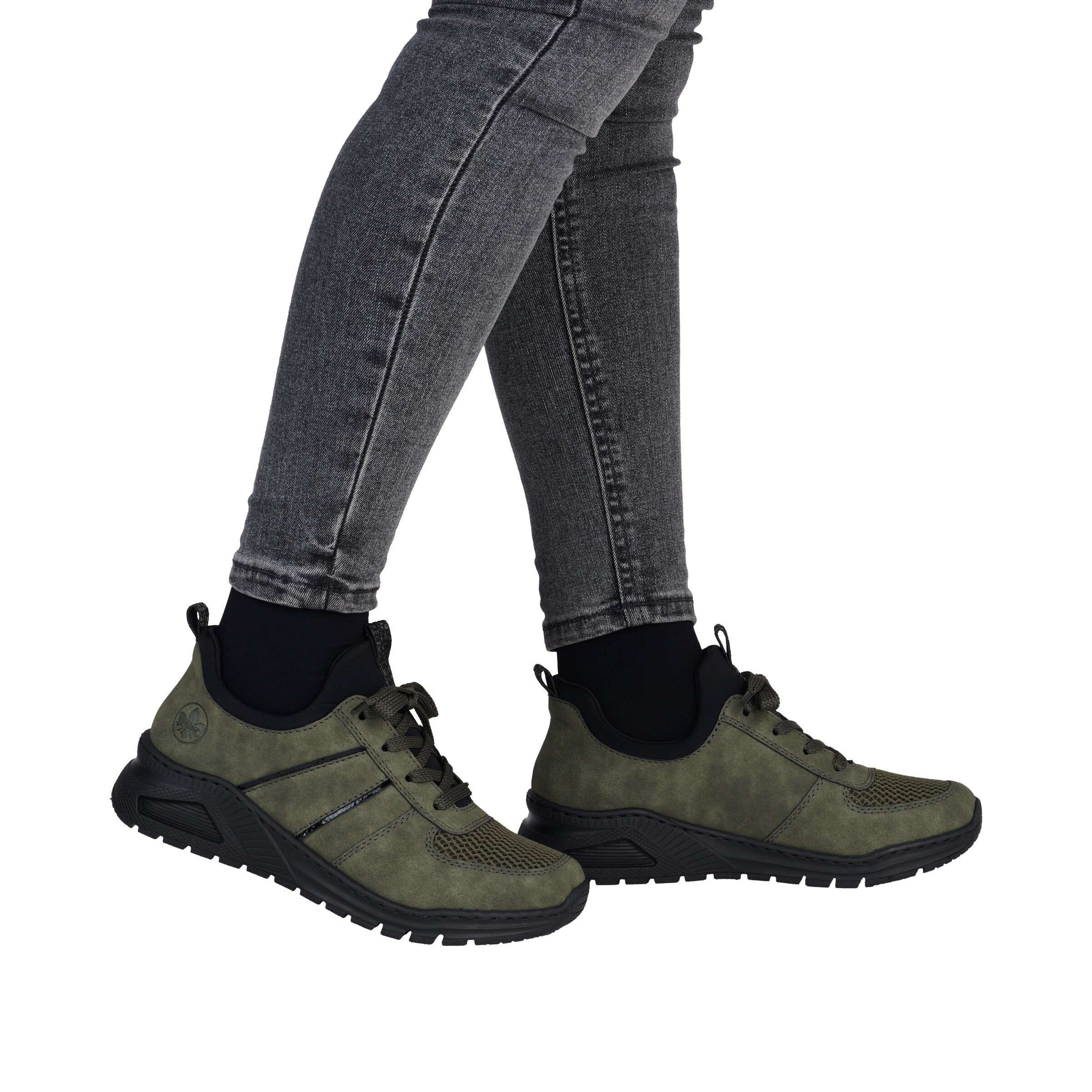 Rieker Athletic Lace-Up Shoes in Green