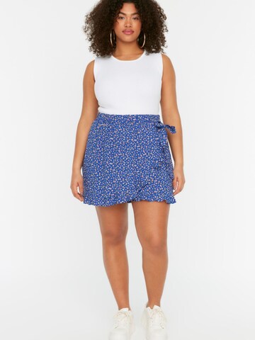 Trendyol Curve - Falda en azul