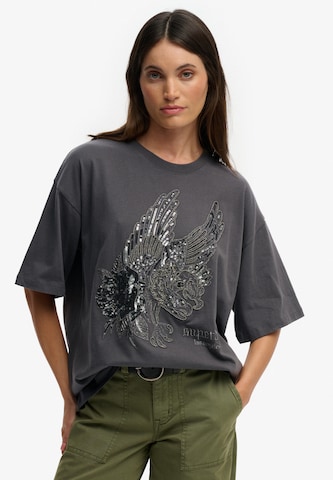 T-shirt Superdry & Co en gris : devant