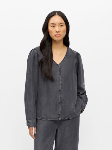 OBJECT Bluse 'OBJFrame' in Schwarz: Vorderseite