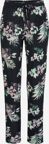 LASCANA Slim fit Trousers in Black: front