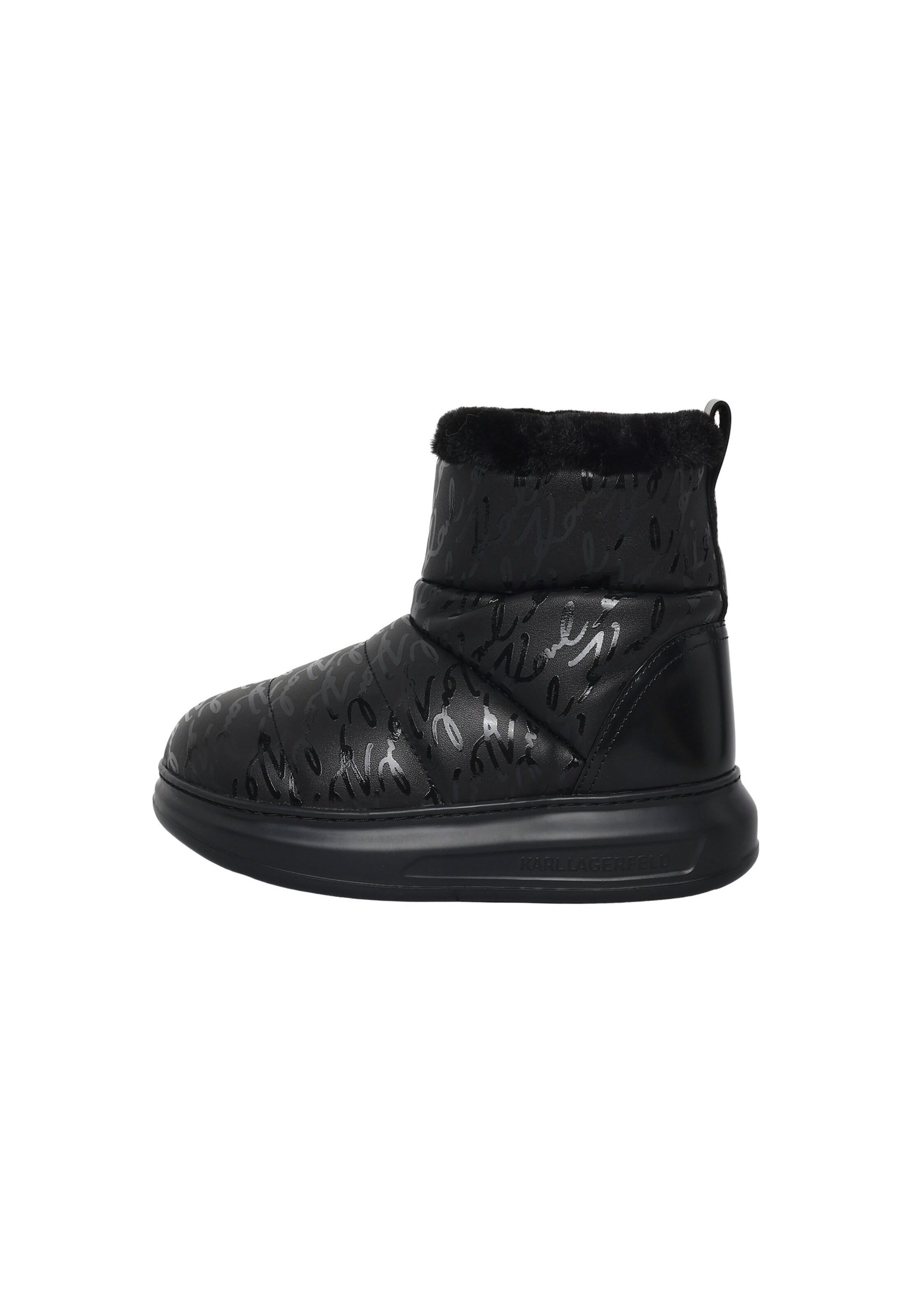 Karl Lagerfeld Snowboots in Zwart: voorkant