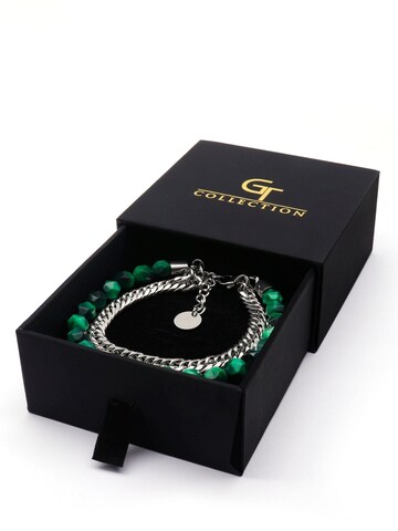 GT Collection Armband 'Faceted-Bead' in Grün