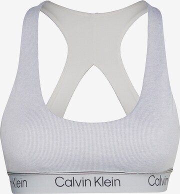 Bustier Soutien-gorge de sport Calvin Klein Sport en gris : devant