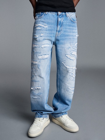 Bershka Loosefit Jeans i blå: framsida