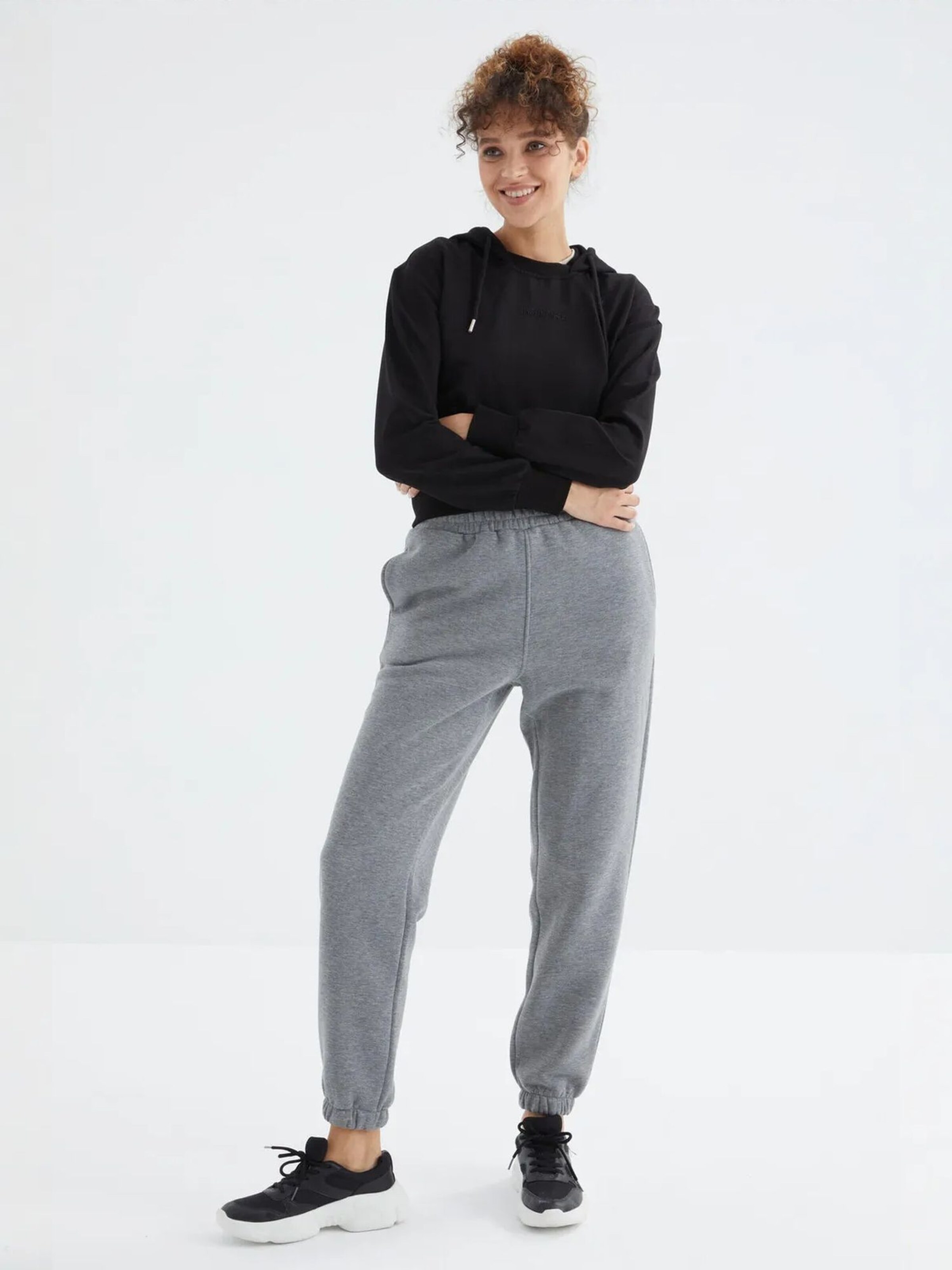 Tommy Life Regular Sportbroek in Grijs
