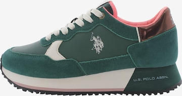 Sneaker bassa di U.S. POLO ASSN. in verde: frontale