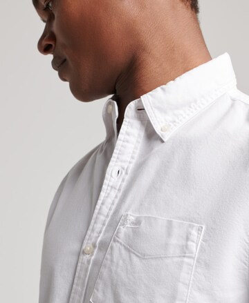 Superdry Regular fit Button Up Shirt in White