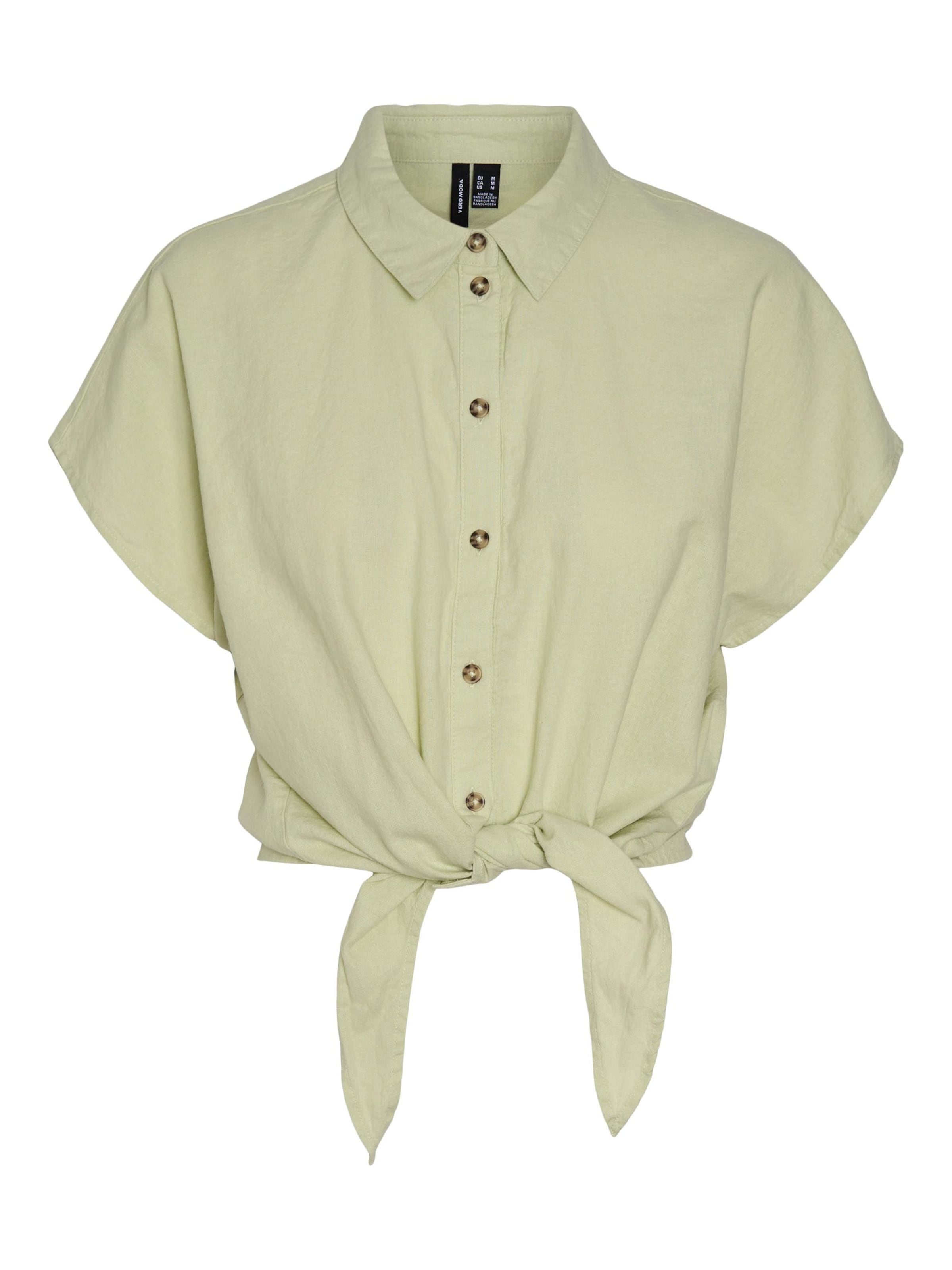 VERO MODA - Blusa 'LINA' en verde: frente