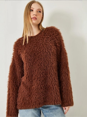Pull-over oversize Bianco Lucci en marron