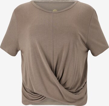 Athlecia T-Shirt 'Diamy' in Beige: predná strana