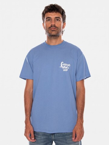 Carhartt WIP Shirt 'S/S WAVES T-SHIRT CURAÇAO' in Blauw