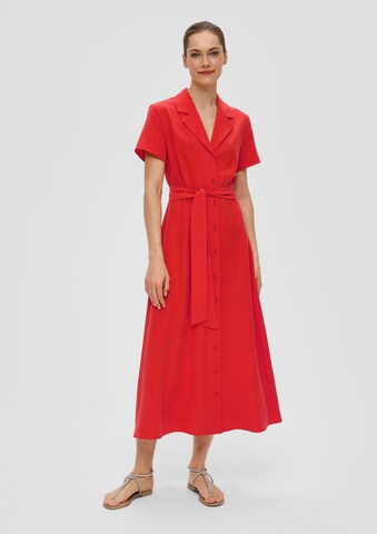 s.Oliver BLACK LABEL Jurk in Rood