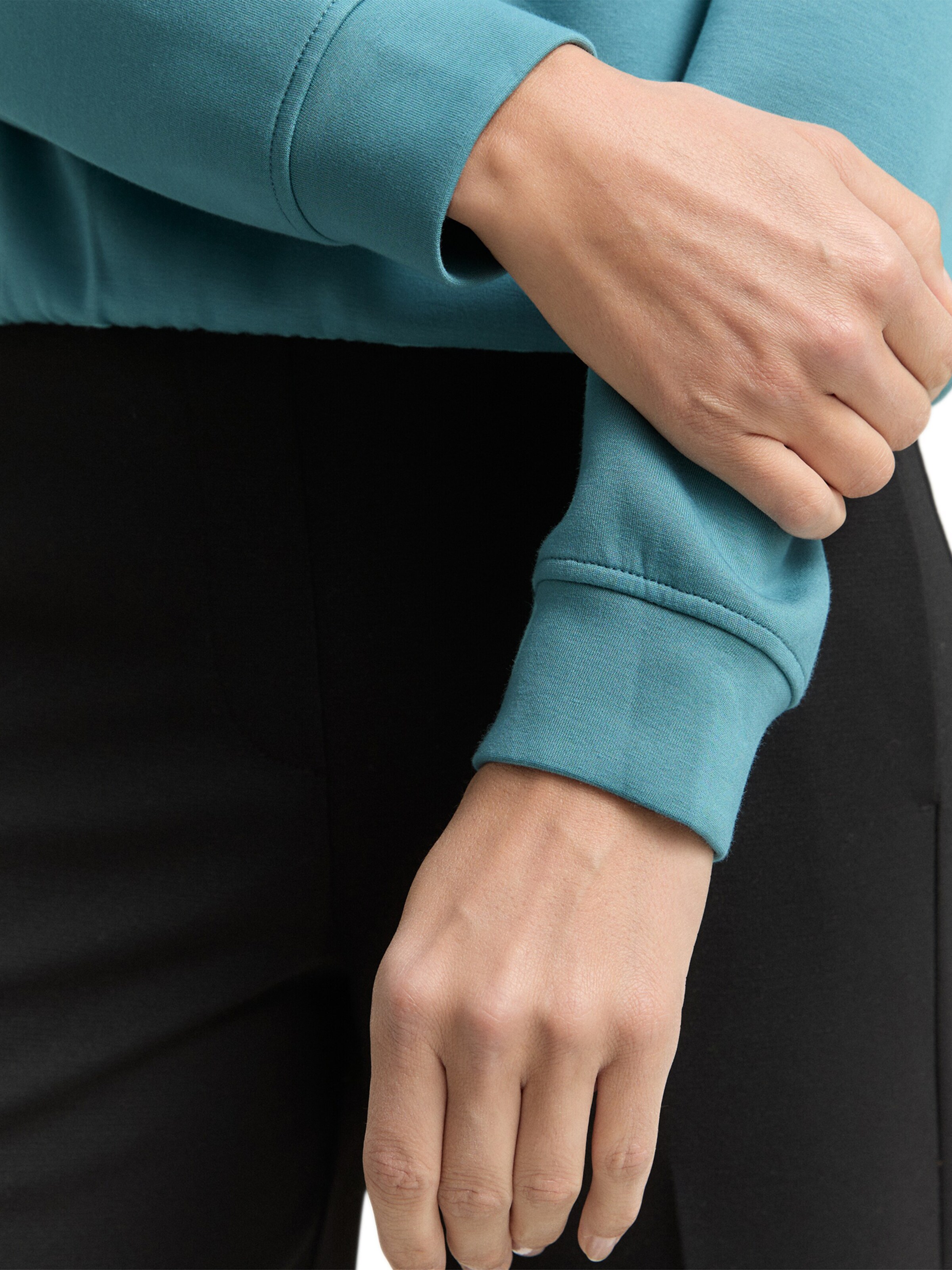 TOM TAILOR Sweatshirt in Green