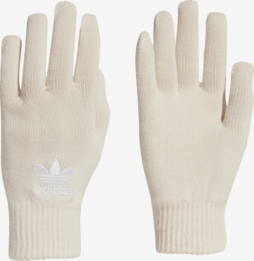 ADIDAS ORIGINALS Vingerhandschoenen in Wit: voorkant