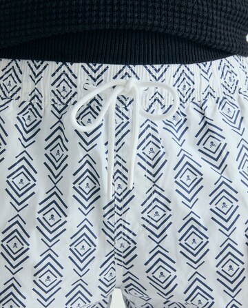 Scalpers Indigo Skull Swimsuit ' ' in Weiß