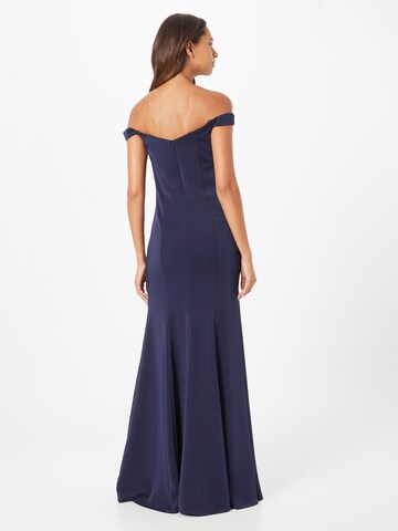 mascara Evening Dress in Blue