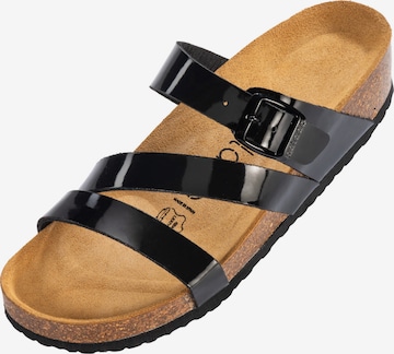 Palado Pantolette 'Palado Chios' in Schwarz: Vorderseite