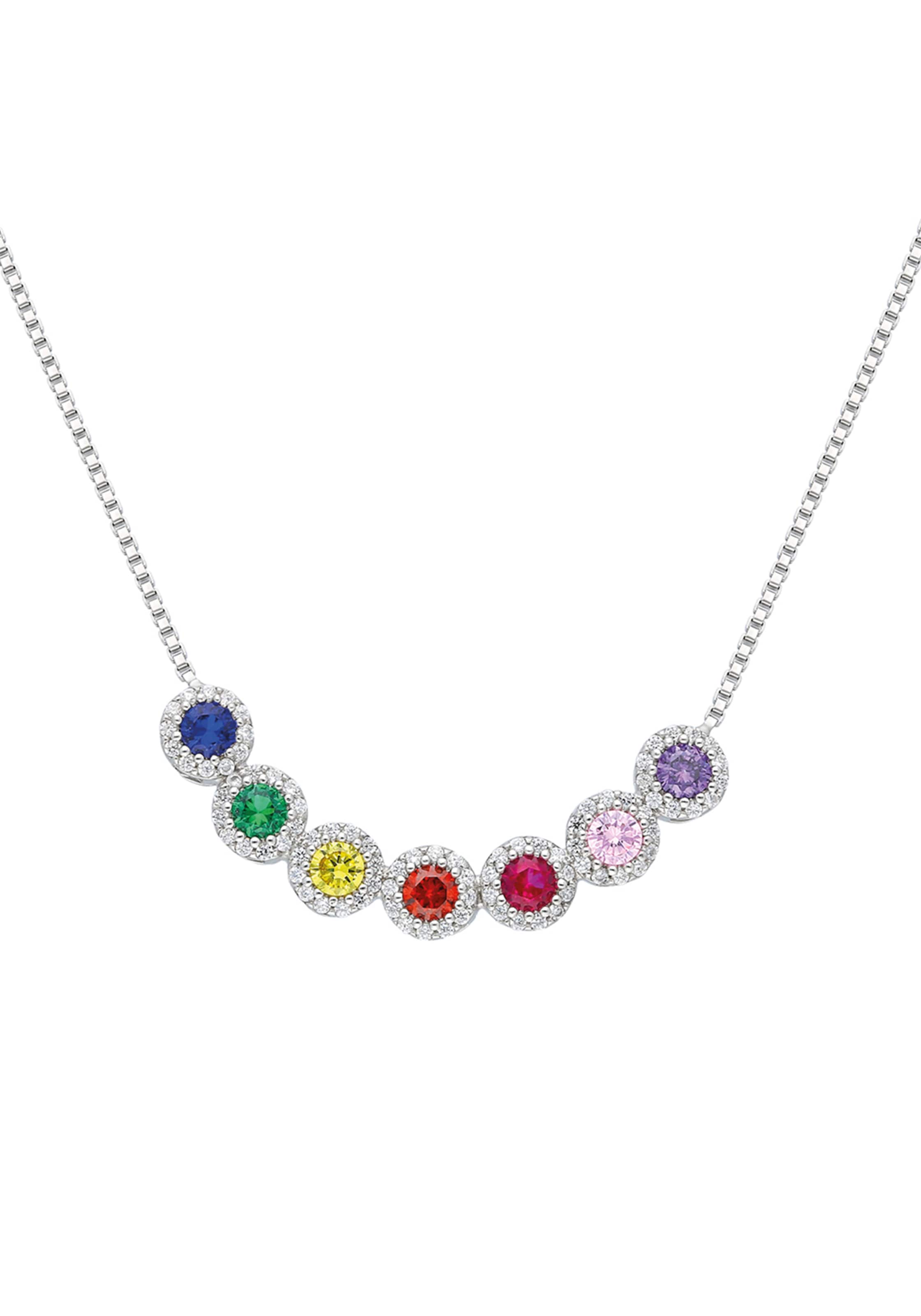 Dkeniz Kette 'Chakra' in Silber: Vorderseite