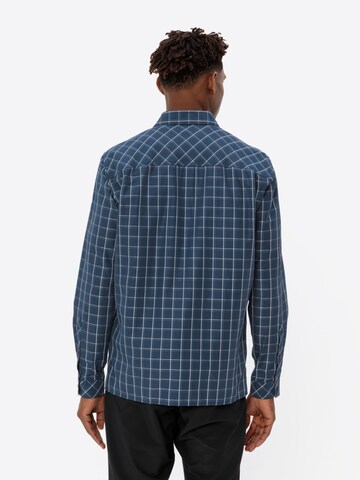 VAUDE Regular fit Athletic button up shirt 'Albsteig III' in Blue