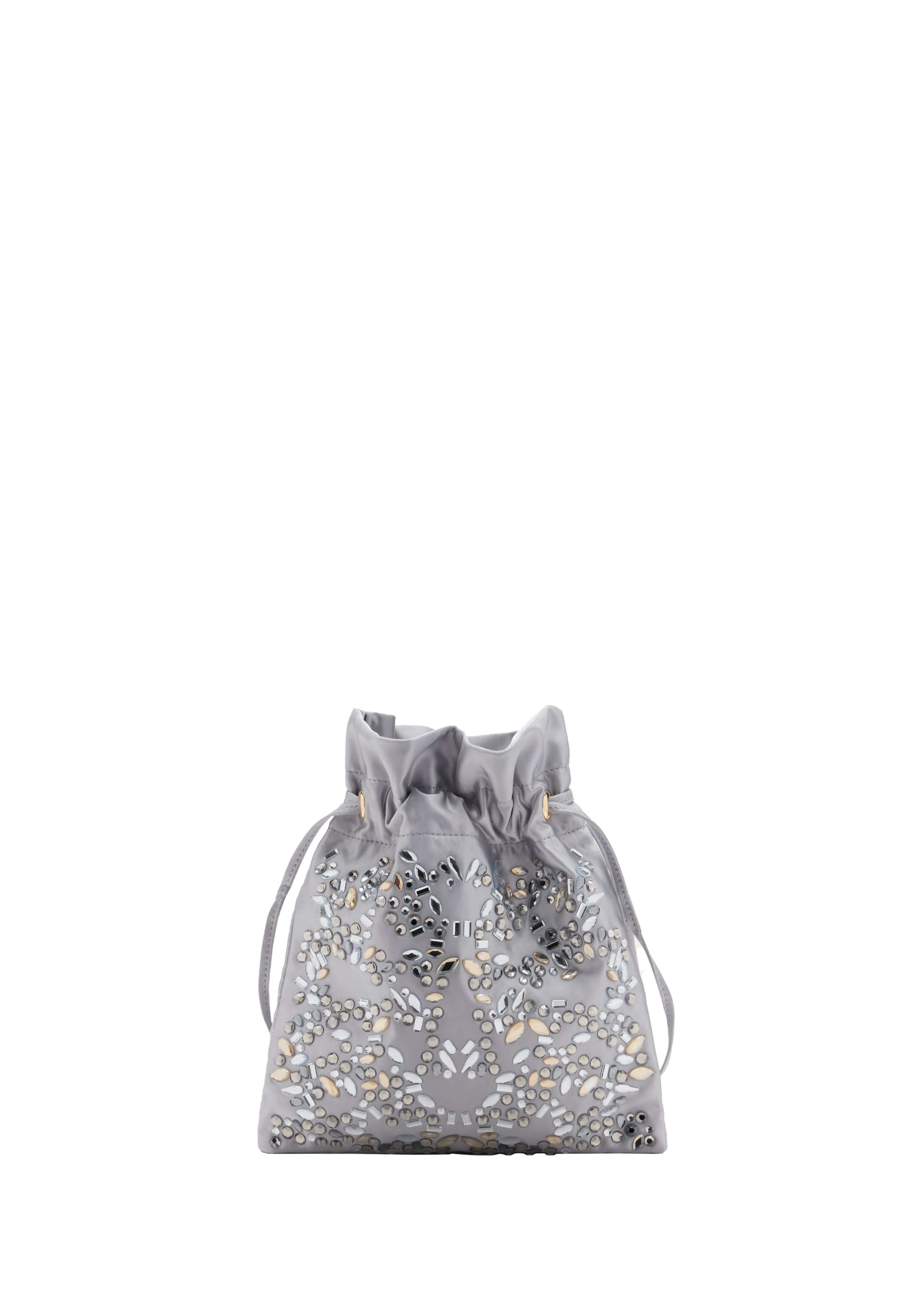 MANGO Clutch 'ALANA' in Grey: front