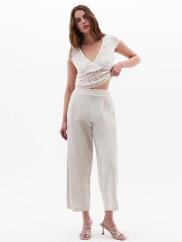 OXXO Baggy Bandplooibroek in Beige