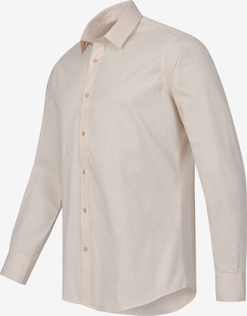 Indumentum Regular fit Button Up Shirt in Beige