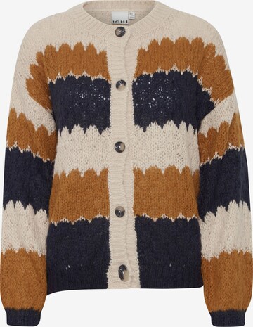 ICHI Knit Cardigan 'Osansa' in Beige: front