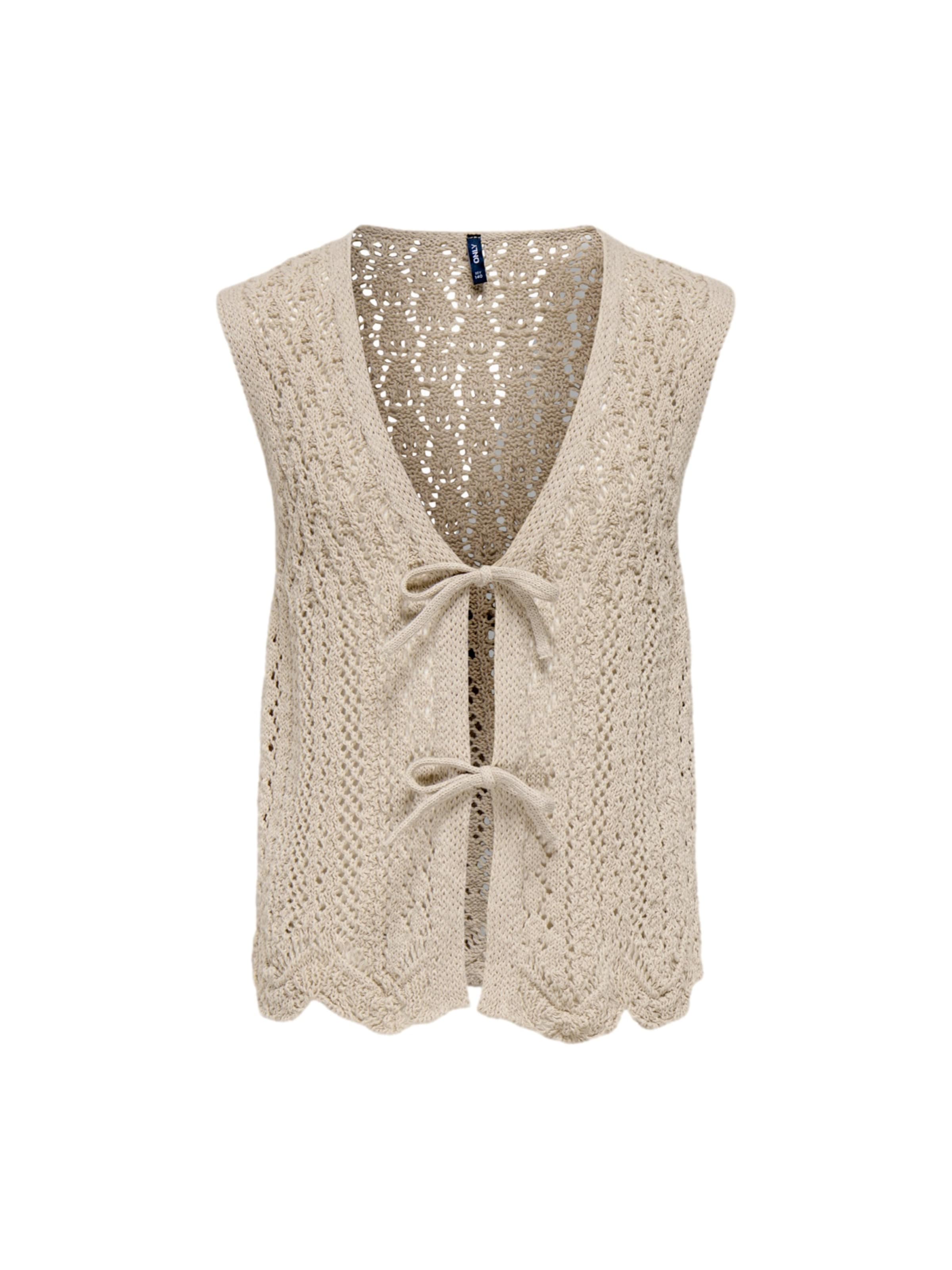 ONLY GIRLS Weste in Beige: Vorderseite