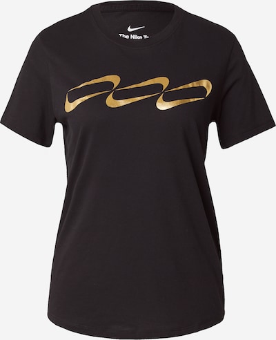 NIKE T-shirt fonctionnel en or / noir, Vue avec produit