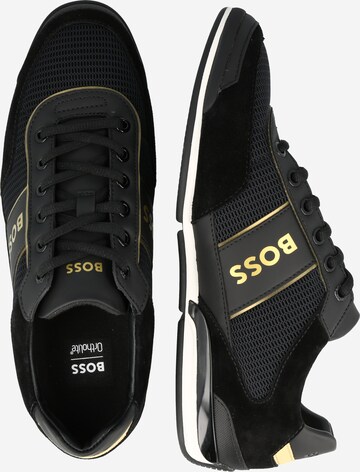 BOSS Black Sneakers laag 'Saturn' in Zwart