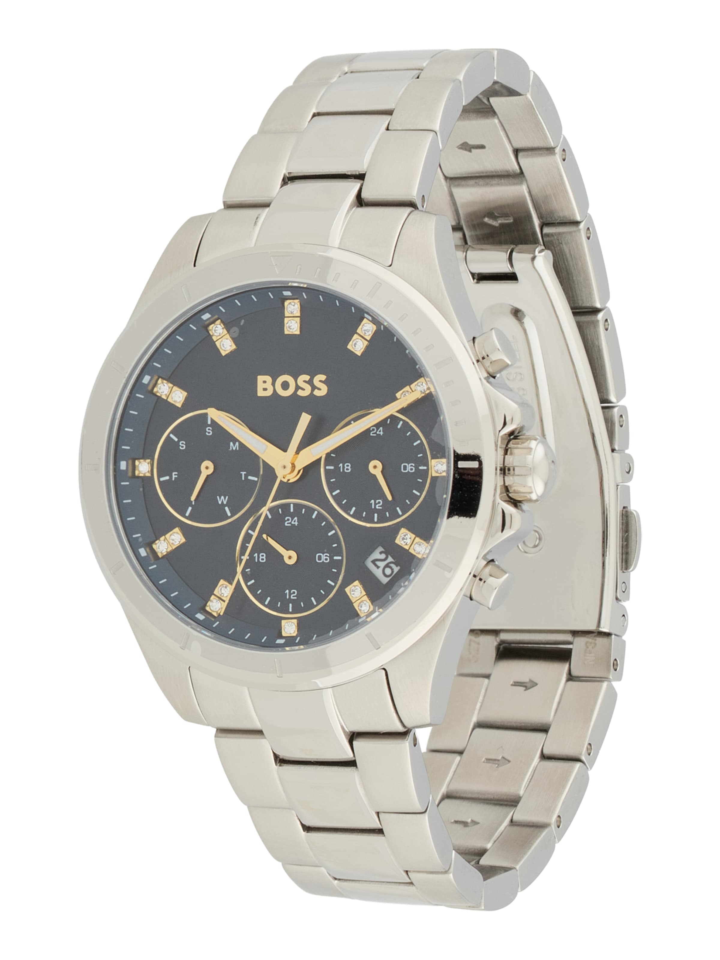 BOSS Analoogkell 'Alley', värv Hõbe: eest vaates