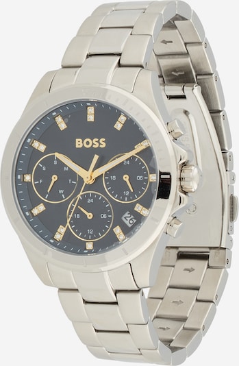 Analoginis (įprasto dizaino) laikrodis 'Alley' iš BOSS, spalva – Auksas / juoda / sidabrinė / skaidri spalva, Prekių apžvalga