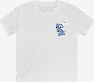 T-Shirt 'Lilo And Stitch' F4NT4STIC en blanc : devant
