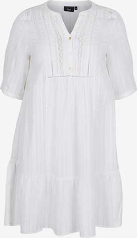 Zizzi Sukienka 'MGITTE' w kolorze biały: przód