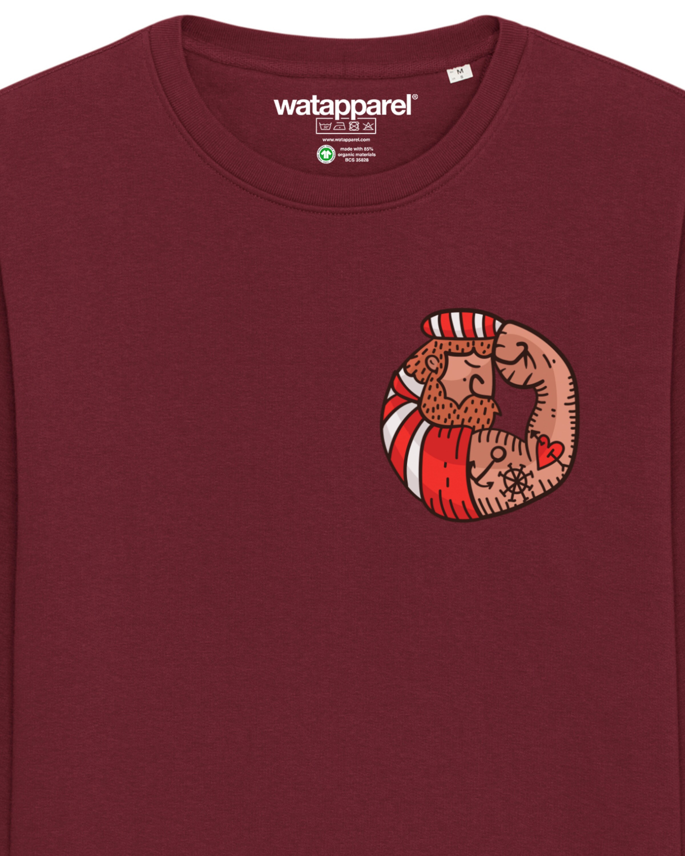 Watapparel Sweatshirt ' Seemann ' in Rot