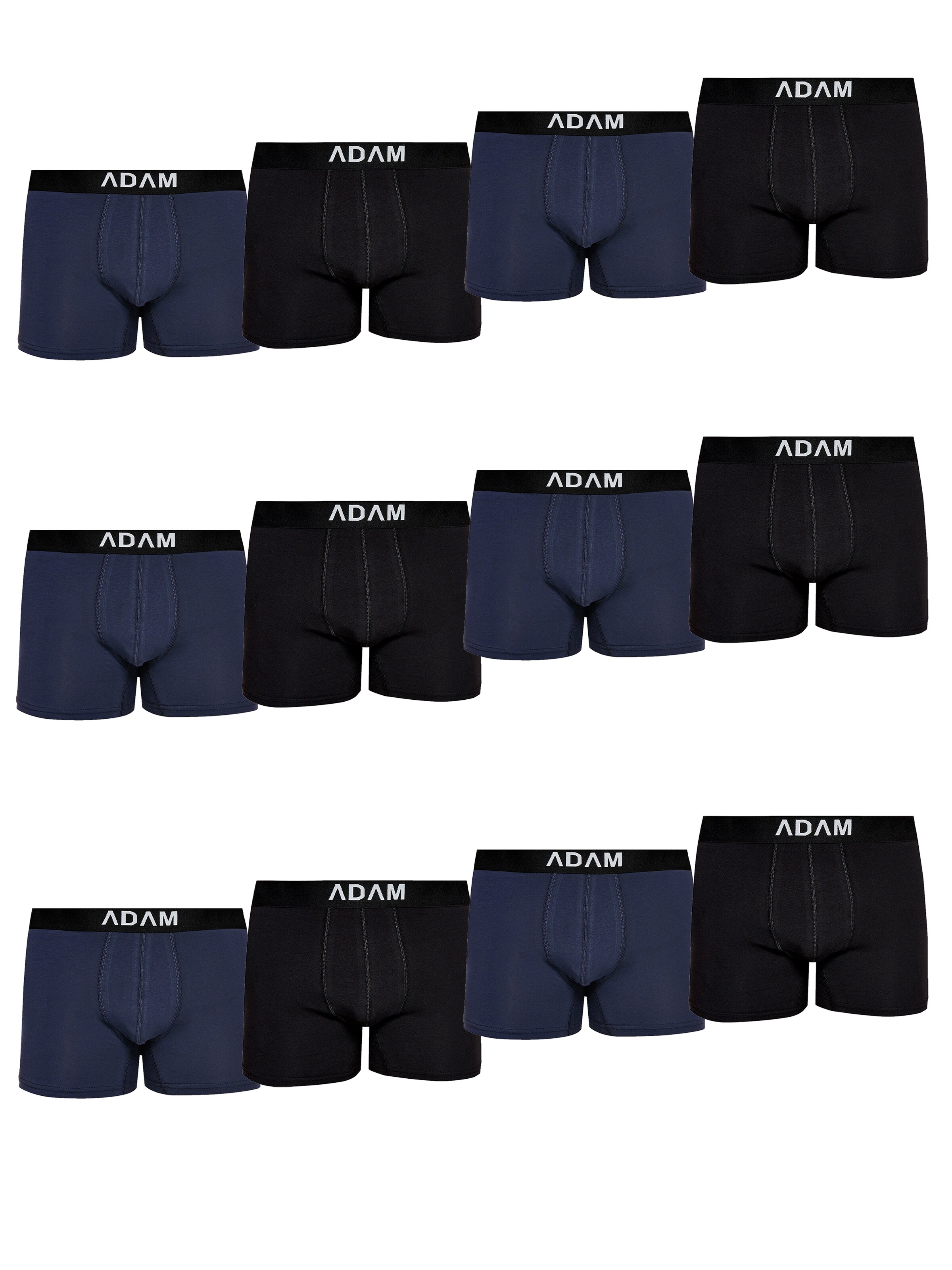 Adam Boxershorts '12er Pack'‌ in blau, Produktansicht