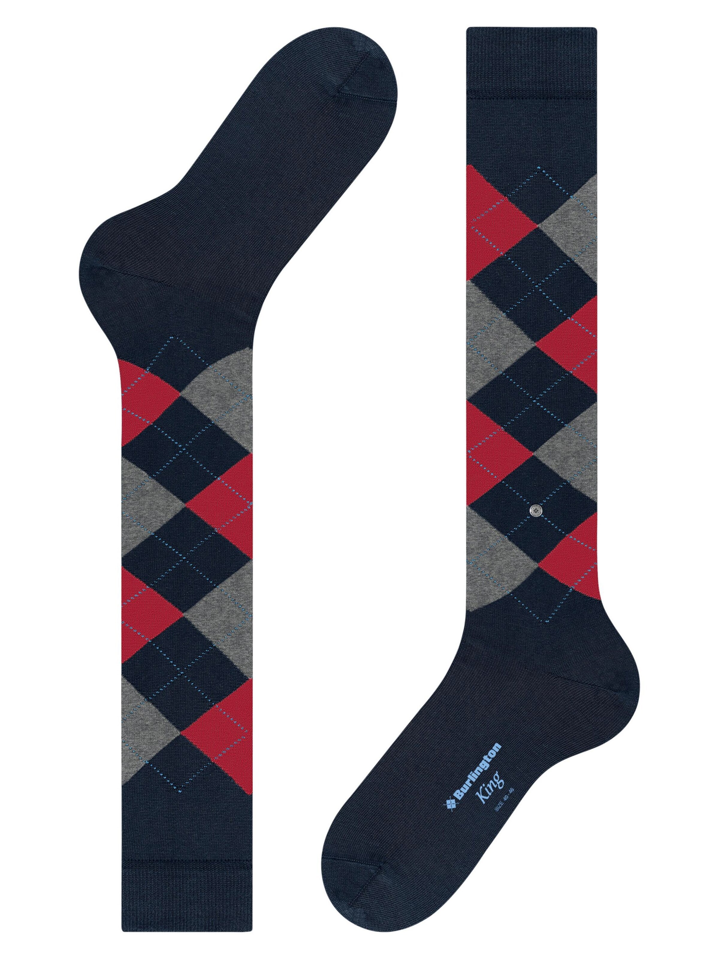 BURLINGTON Kniestrümpfe 'King'‌‌ in Blau