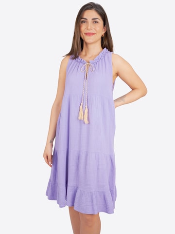 Seasons of April Zomerjurk 'Buki' in Lila: voorkant
