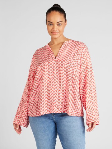 Tommy Hilfiger Curve Blouse in Red: front