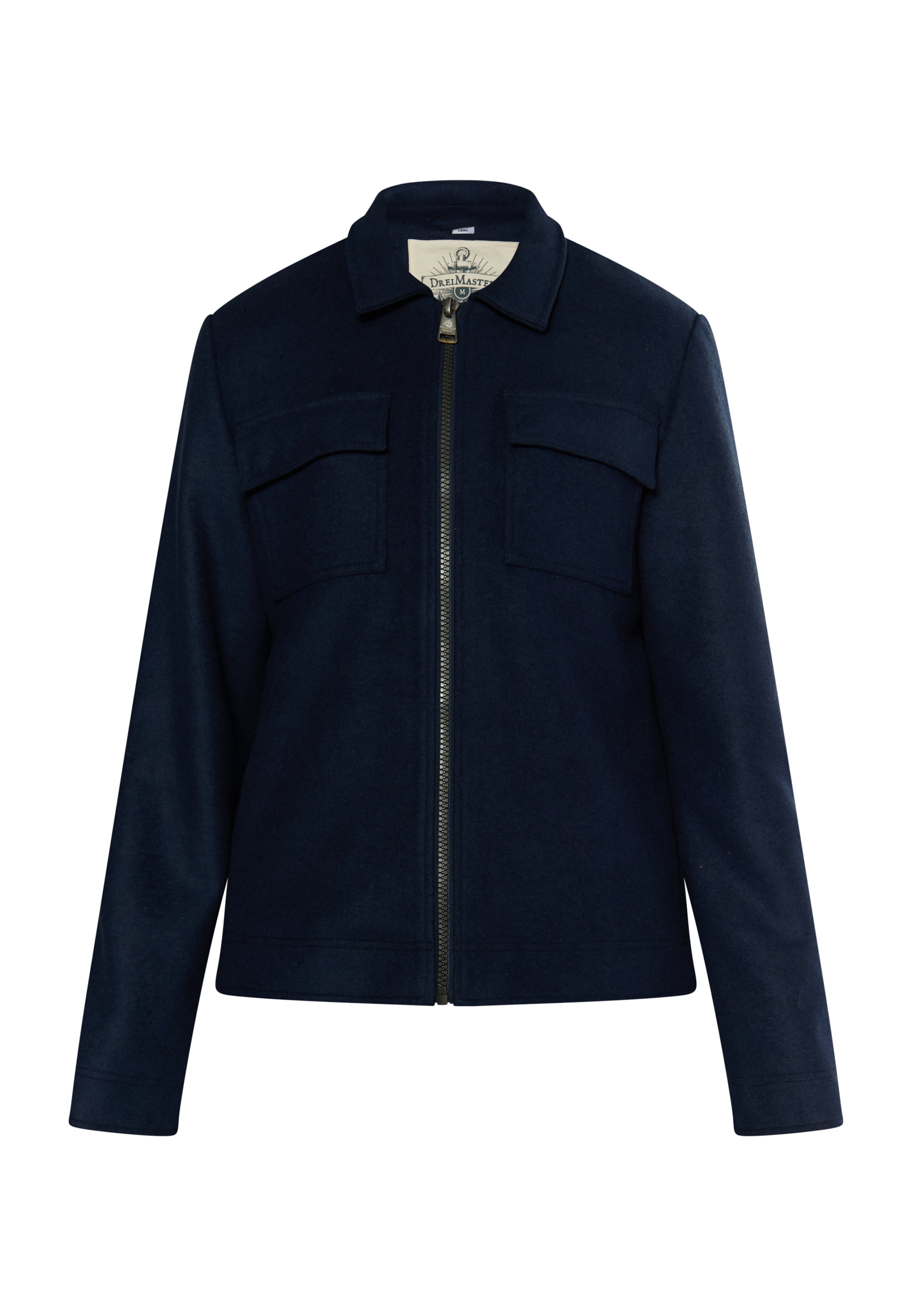 DreiMaster Vintage Prechodná bunda 'Altiplano' - Modrá: predná strana