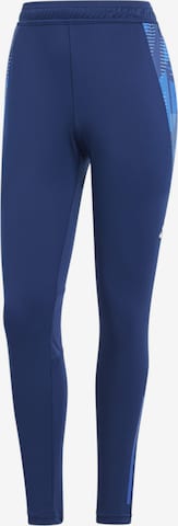 ADIDAS PERFORMANCE Slimfit Sporthose 'Tiro' in Blau: Vorderseite