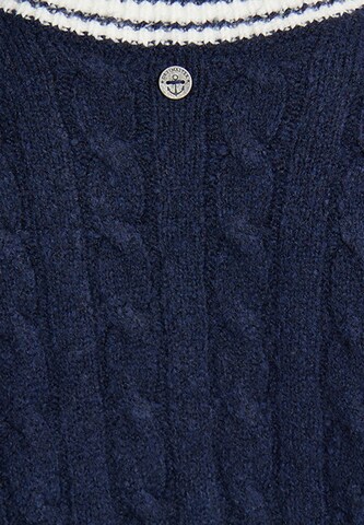 DreiMaster Maritim Pullover 'Boundry' in Blau