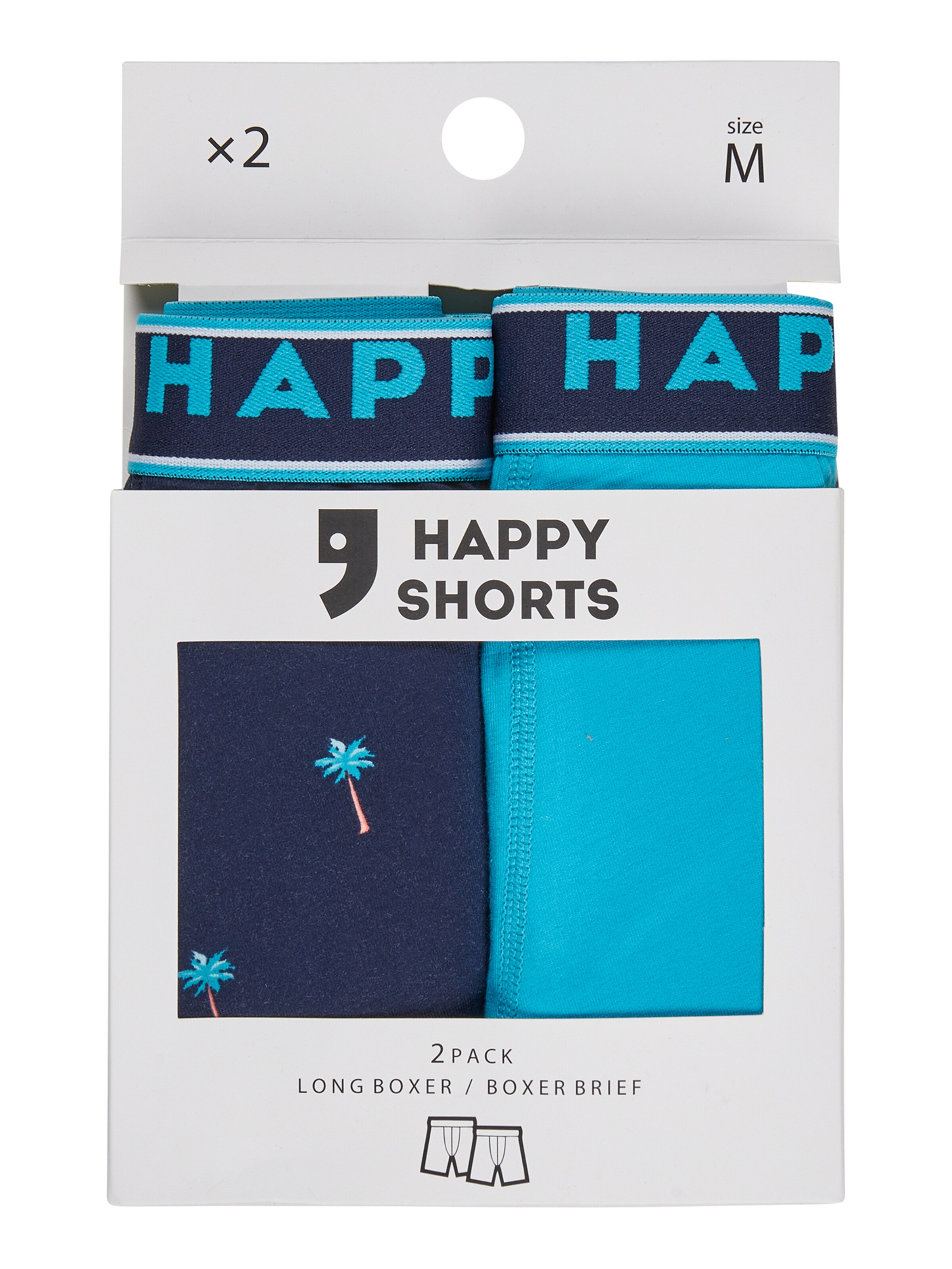 Boxers ' Jersey Boxer Briefs ' Happy Shorts en mélange de couleurs