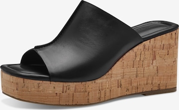 TAMARIS Mules in Black: front