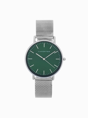 Luxenter Analog Watch 'Uzrai' in Green: front