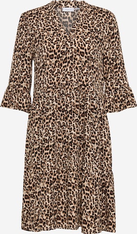 SAINT TROPEZ Jurk 'EdaSZ' in Bruin: voorkant