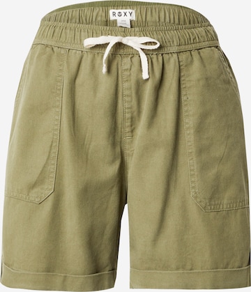 Loosefit Pantalon 'Sweetest Day' ROXY en vert : devant